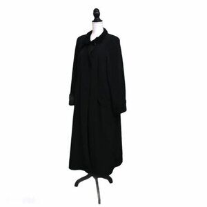 Women's Size 16W F.S.L. Collection Black Long Trench Coat